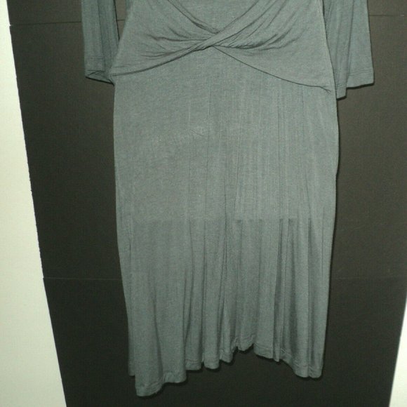 J W San Francisco Maternity Dress Small Gray-Olive - Picture 6 of 7